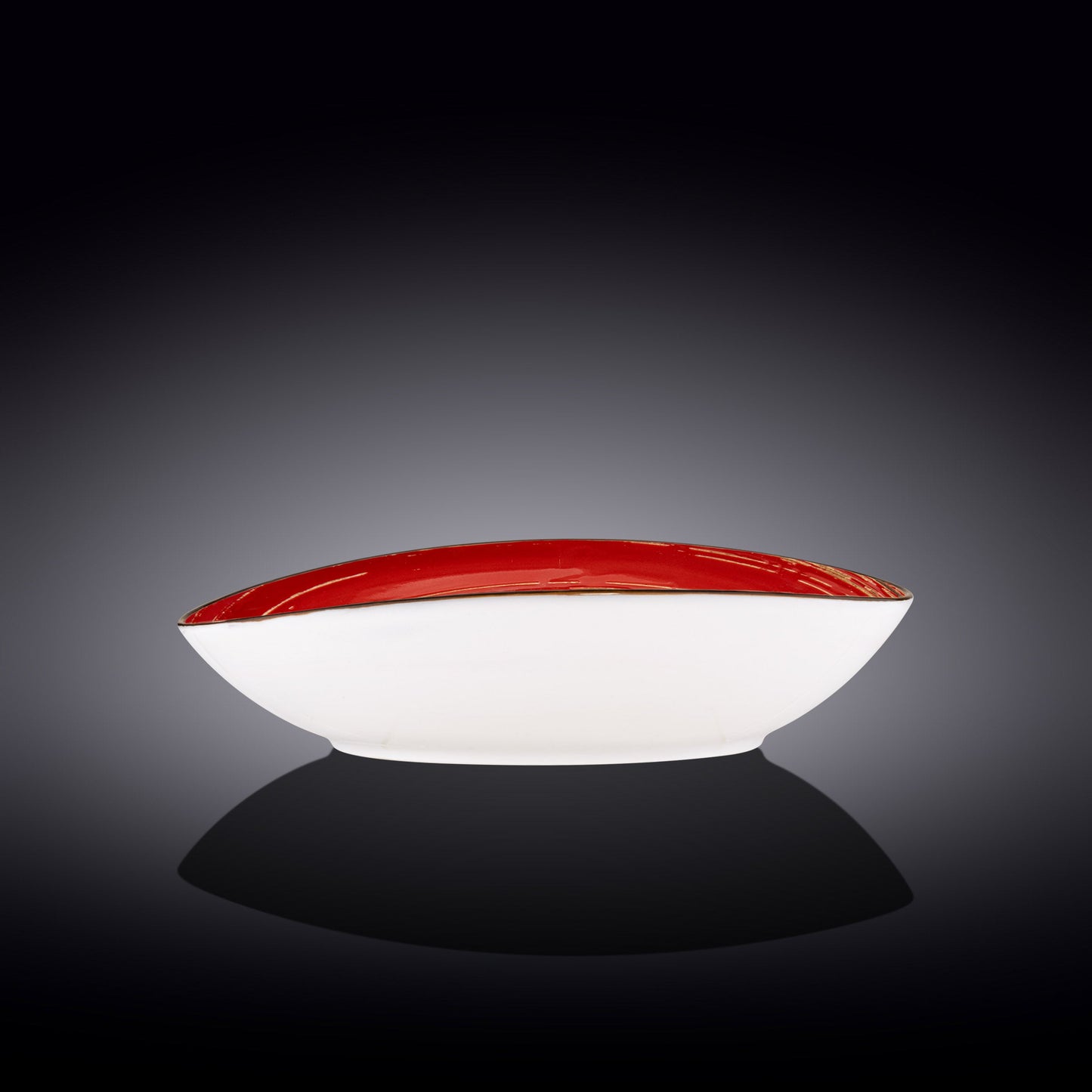 Wilmax Ovale Schaal Rood Porselein 30 cm - WL-669241/A