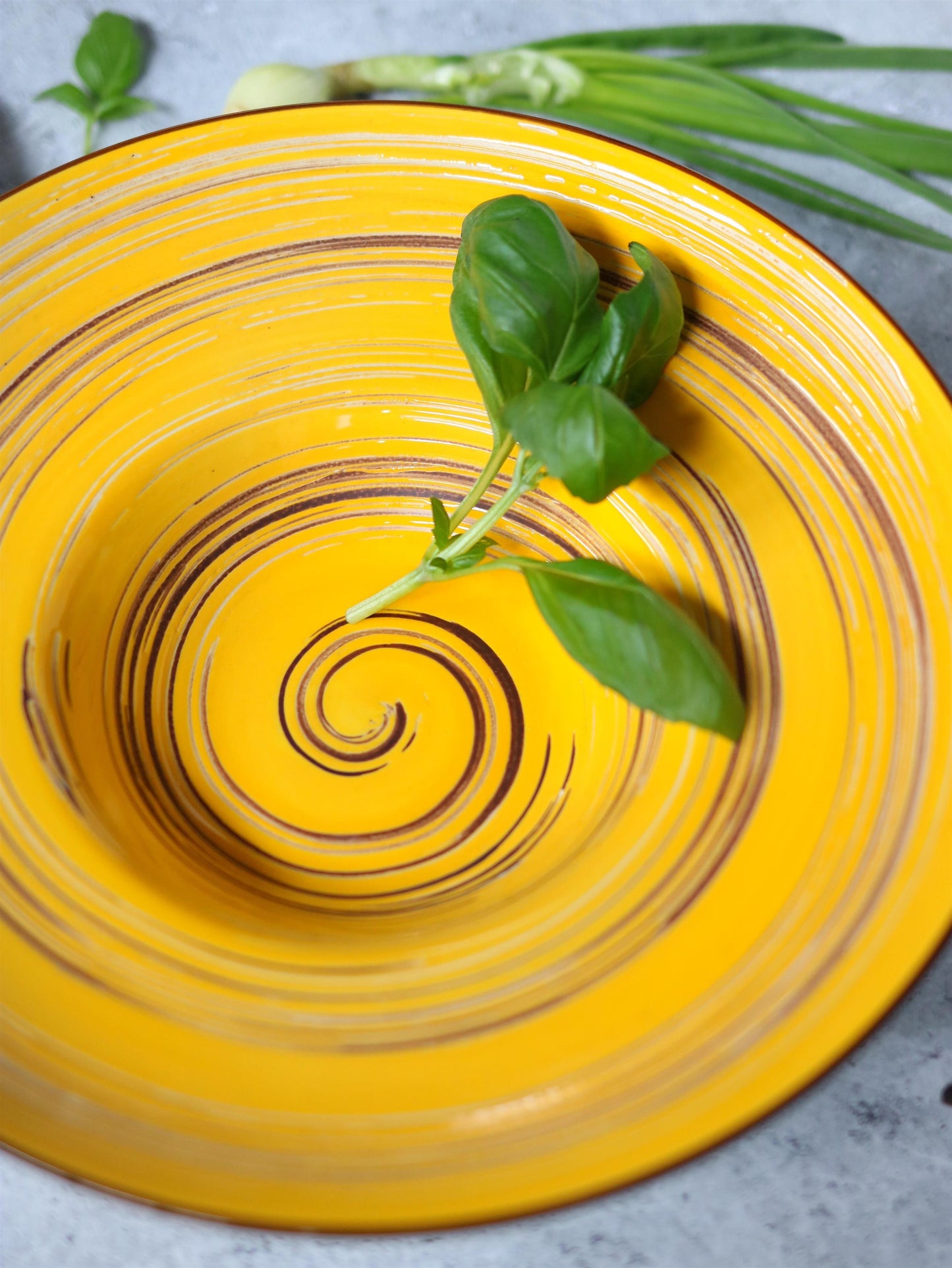 Wilmax England Deep Plate 24 cm Yellow Porcelain Set of 2