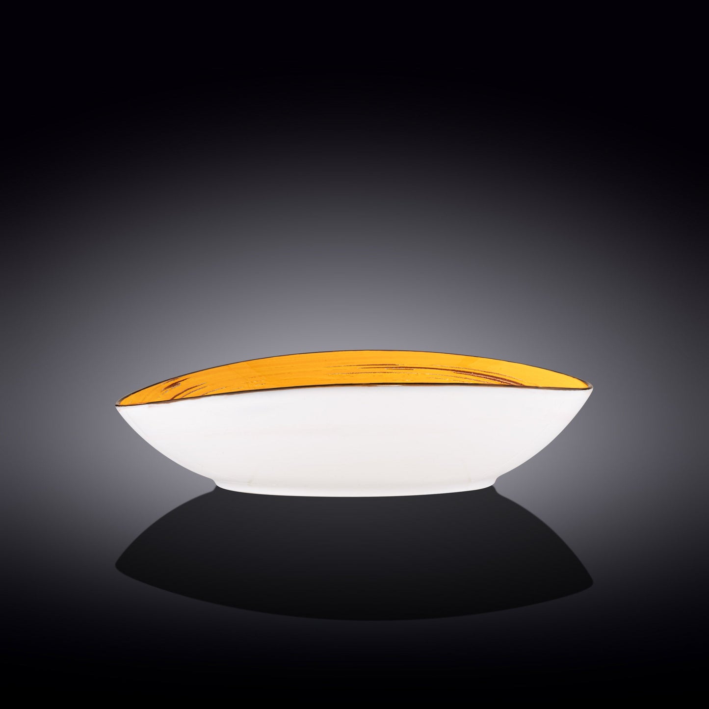 Wilmax England | Gele Ovale Porseleinen Schaal 30 cm