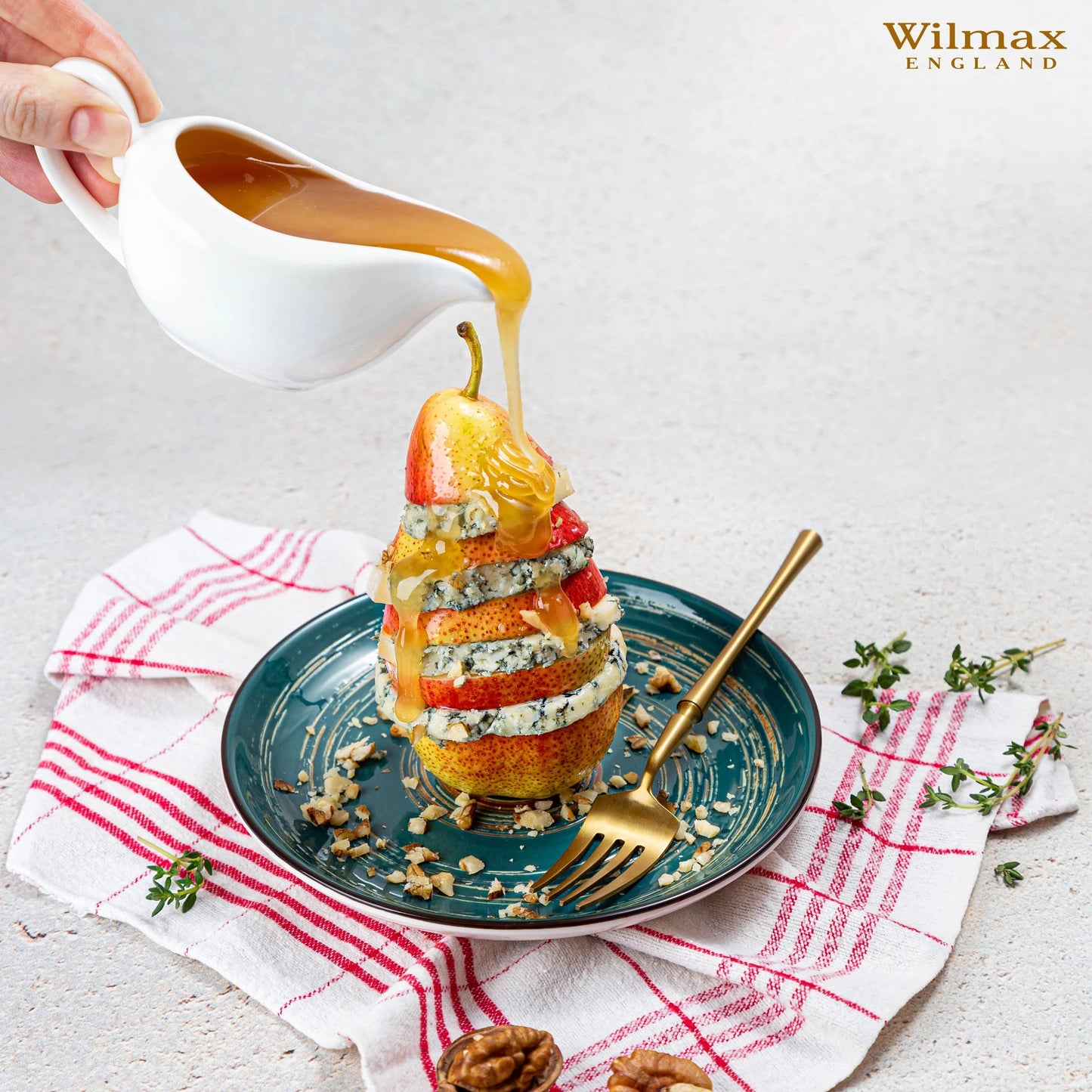 Wilmax Sauciere, 100 ml, Porzellan, WL-996014/A