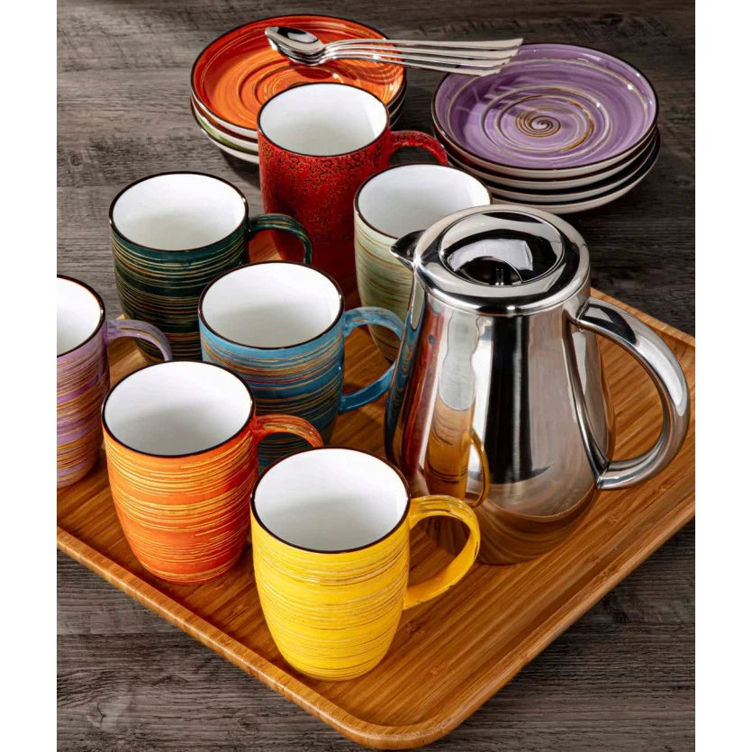 Wilmax Spiral Mug 460 ml, Grün – WL-669537/A