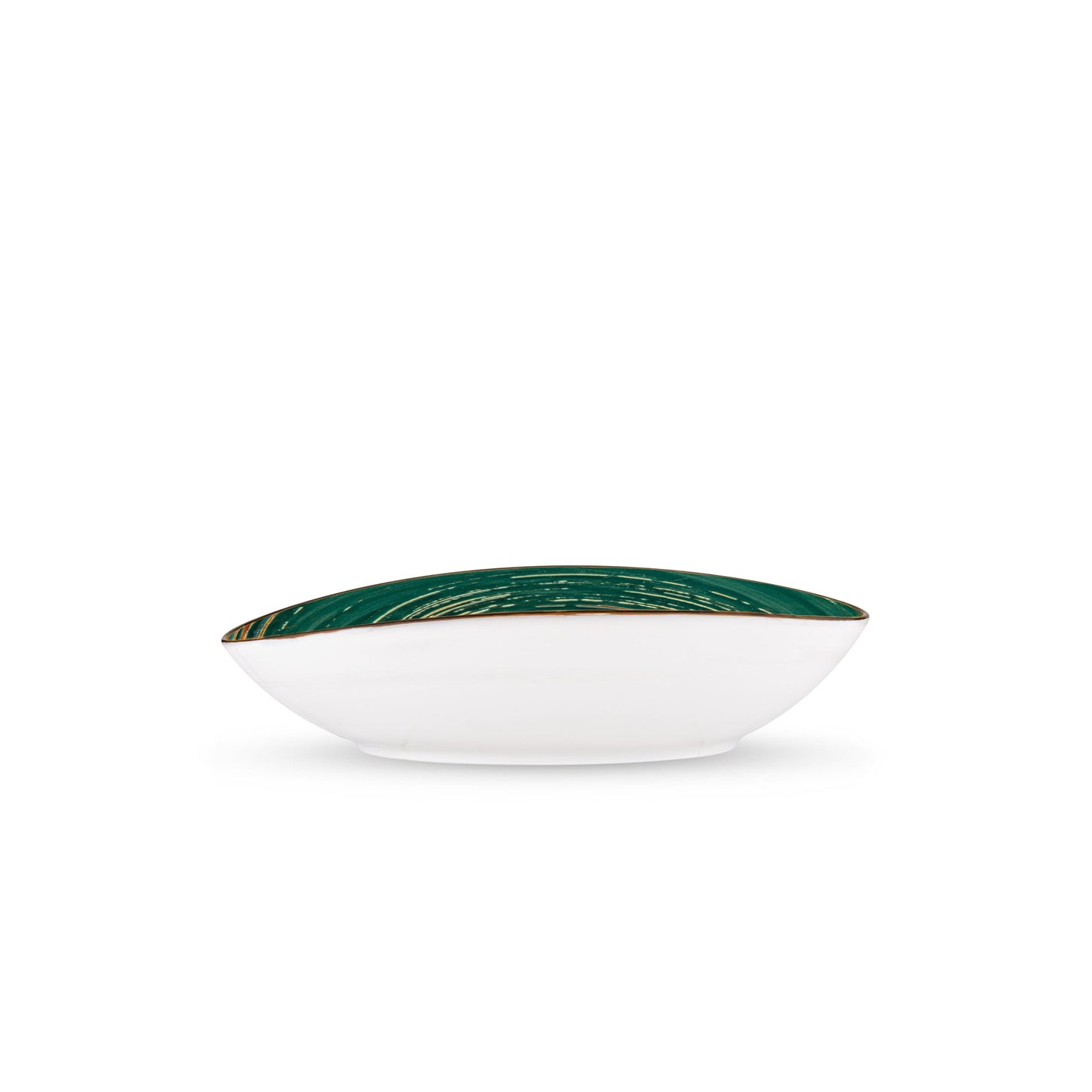 Wilmax schaal ovaal 25x16,5 cm Groen Porselein WL-669540/A