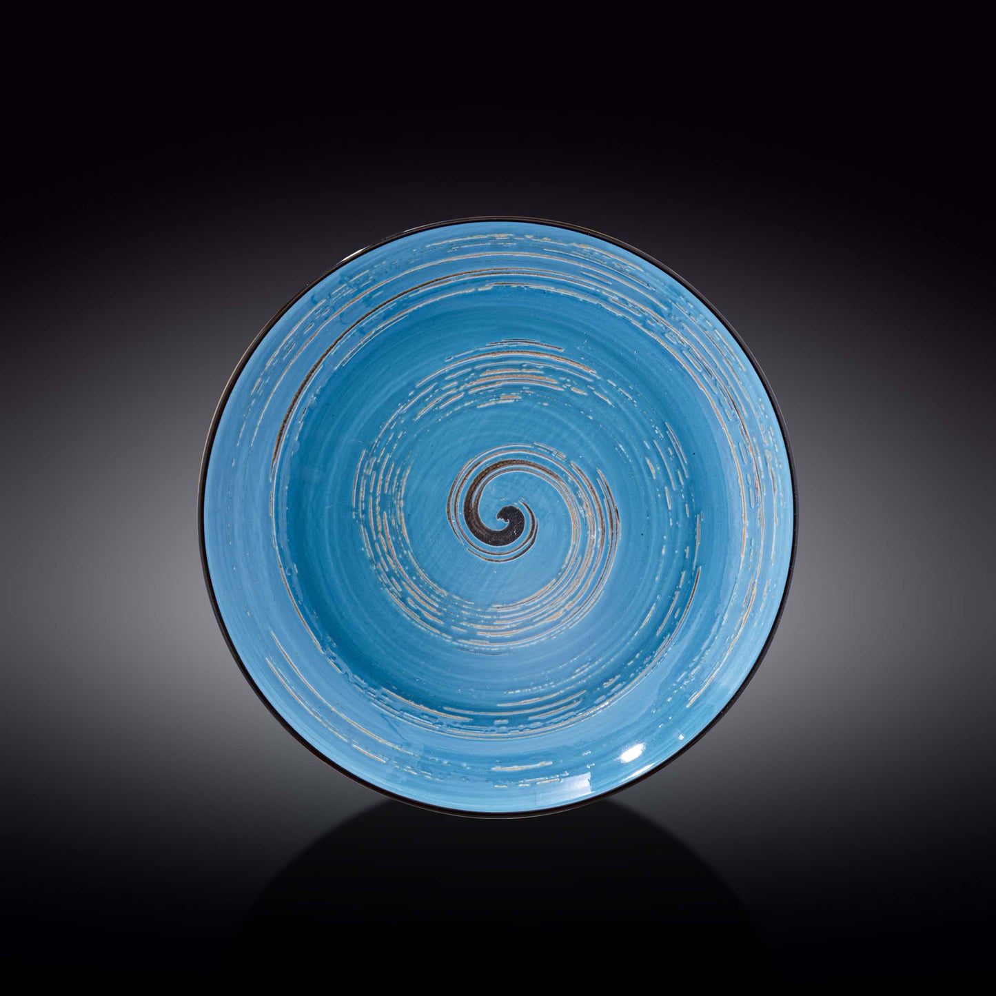 Wilmax Blue Porcelain Deep Plate 25.5 cm