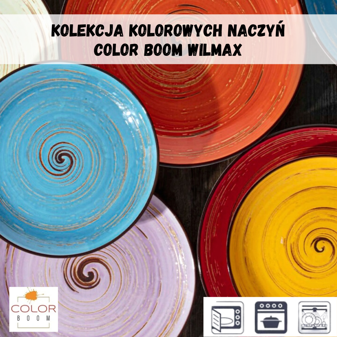 Wilmax Spiral Untertasse aus Porzellan, Blau, 12 cm – WL-669634/B