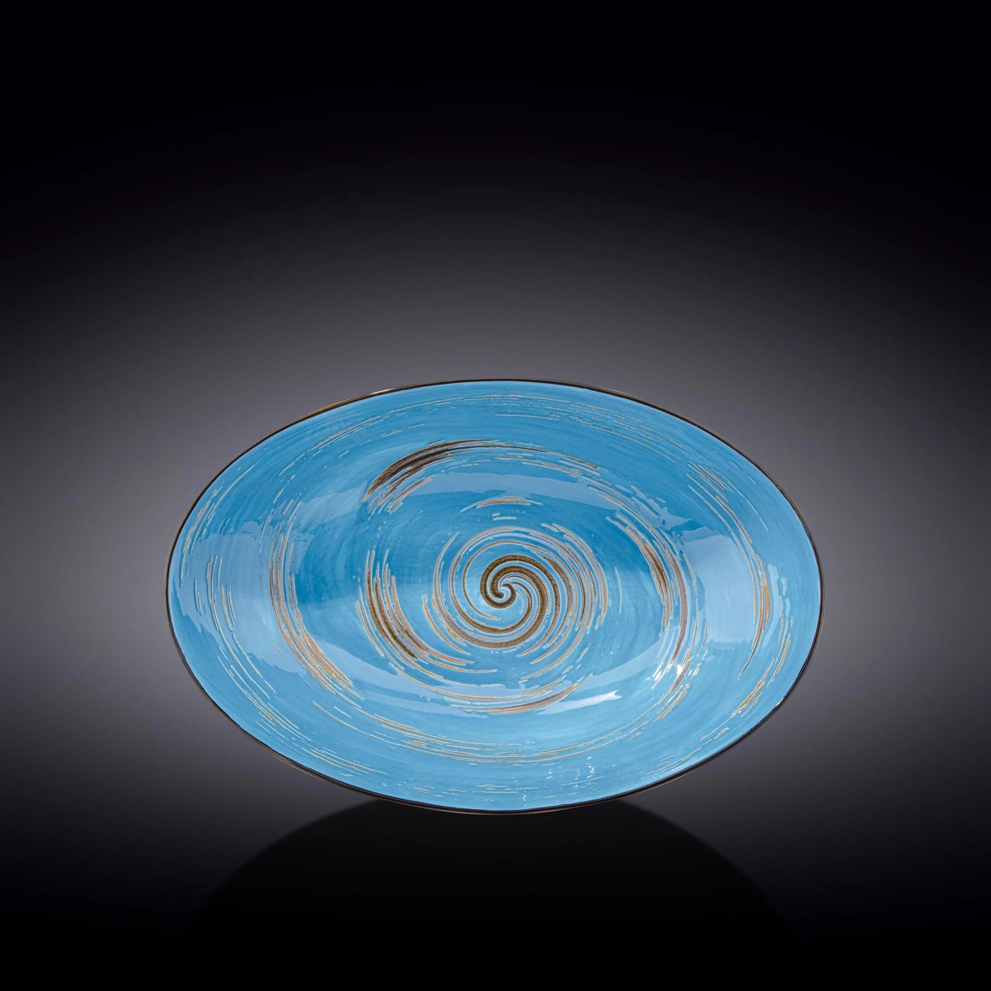 Wilmax England Oval Dish 30cm Blue Porcelain WL-669641/A