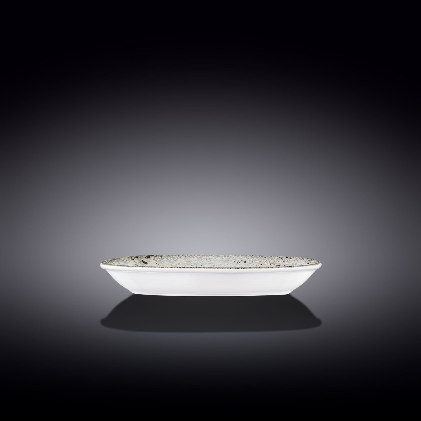 Wilmax England Flacher Coupe Ellipsenteller, 20 x 11 cm, Porzellan, WL-671242/A