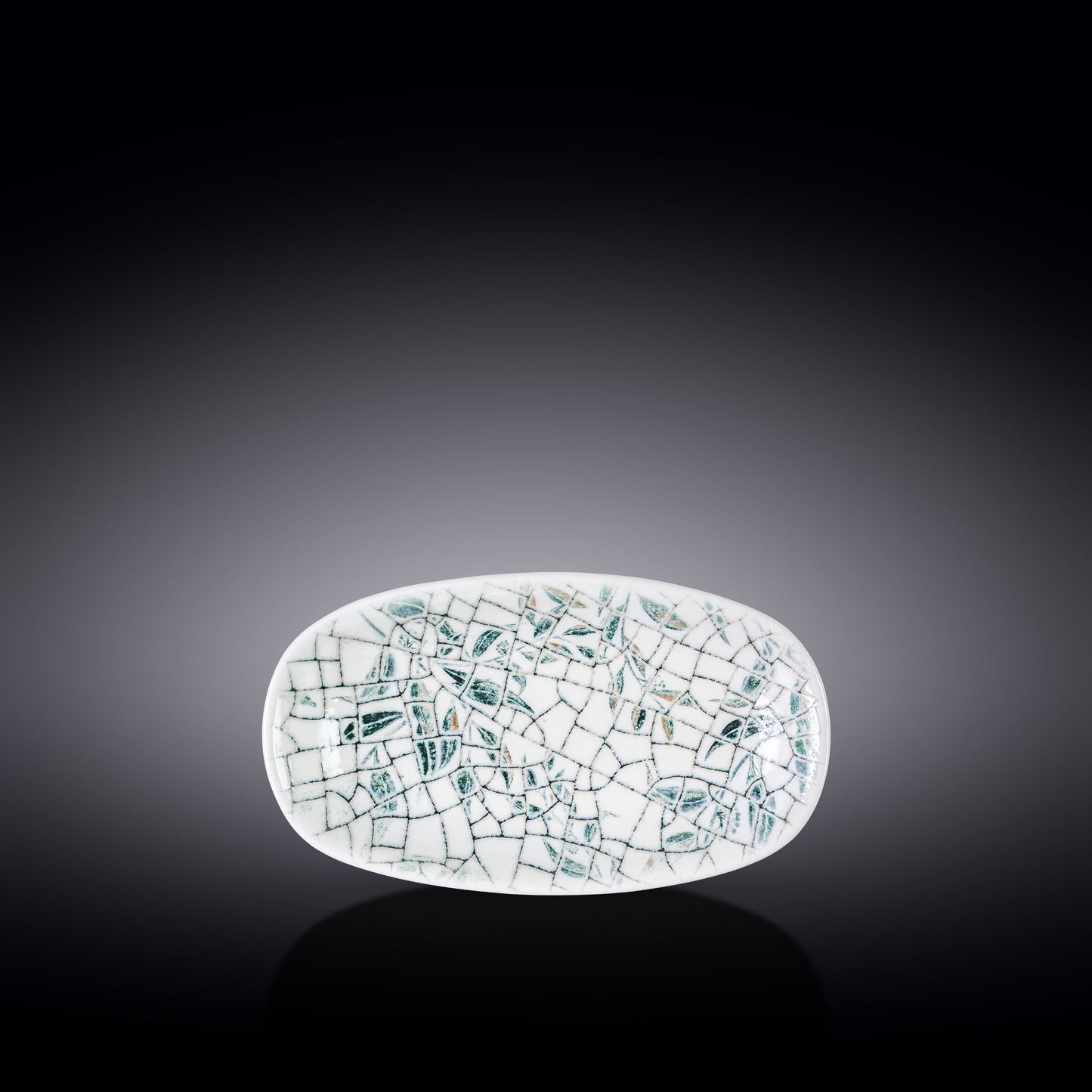 Wilmax England Flacher Coupe Ellipsenteller,2er Set, 20 x 11 cm, Porzellan, WL-671542/A2