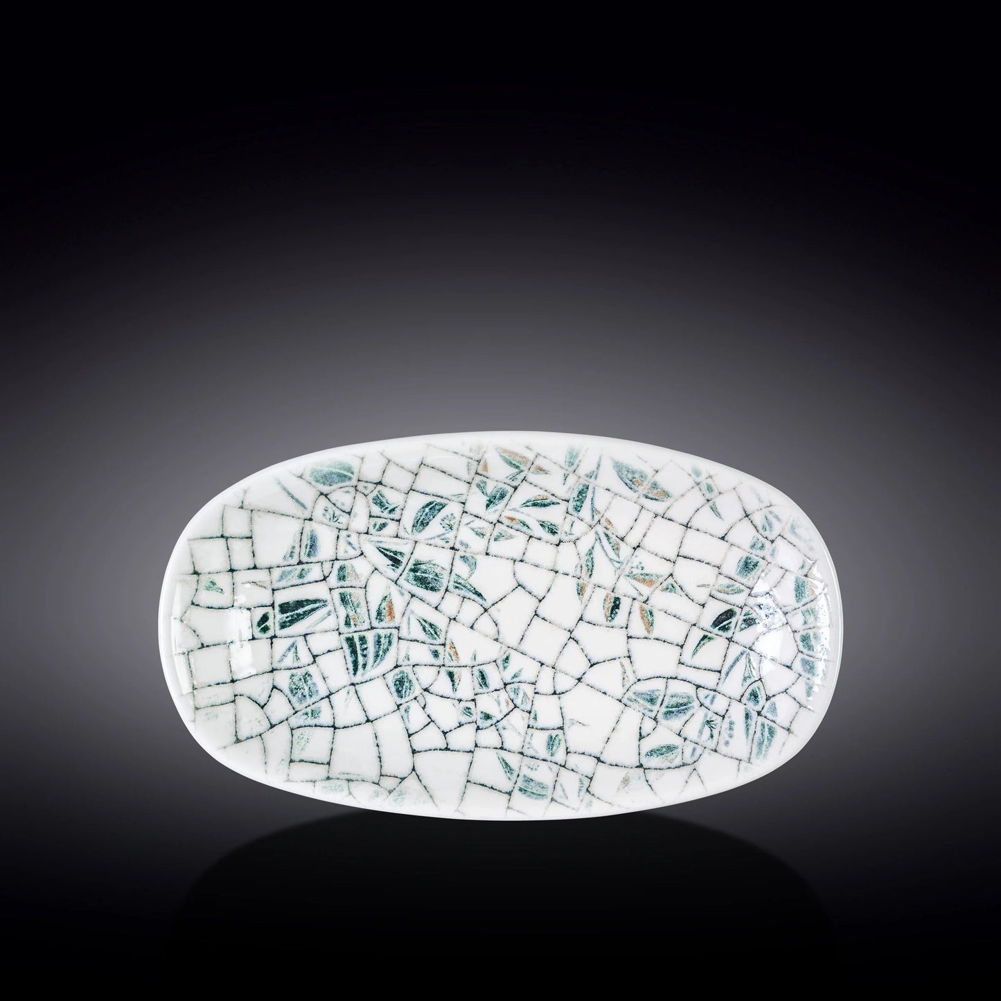 Wilmax Servierplatte Olive Green Graphics, 30,5 x 18 cm, WL-671544/A