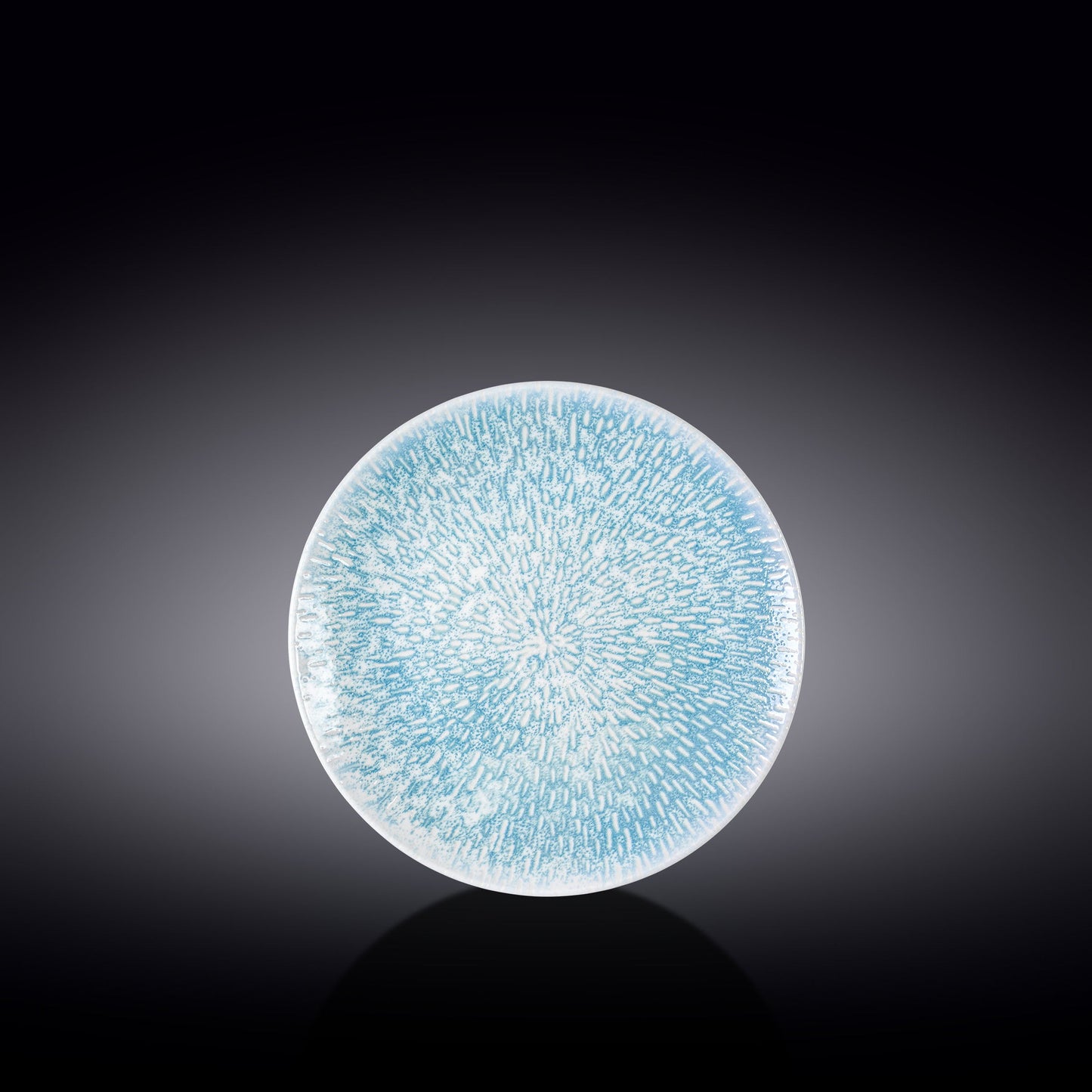 Wilmax Vlakke Coupe Bord van Porselein, 2-Delige Set, Rond, 17 cm, Grafisch Decor, WL-671601/A2