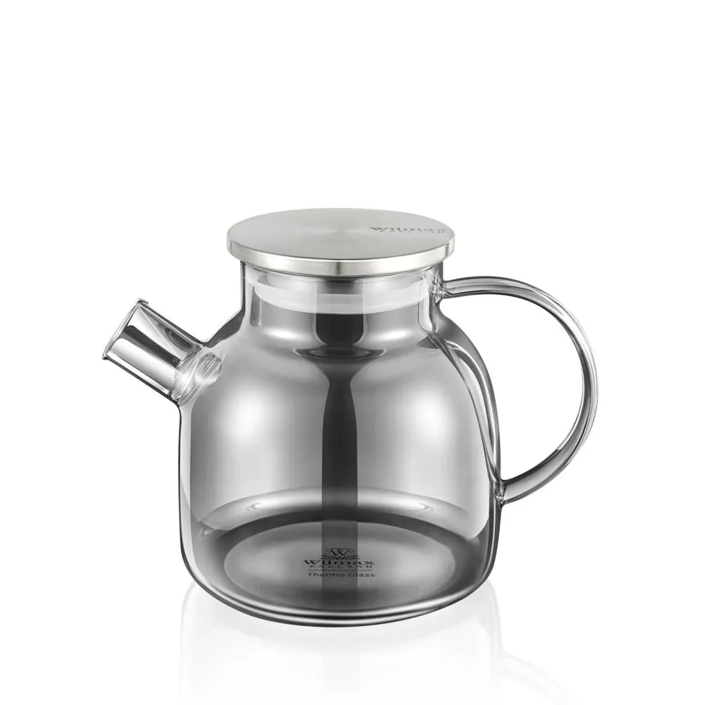 Wilmax Theepot 1200 ml Glas met RVS deksel