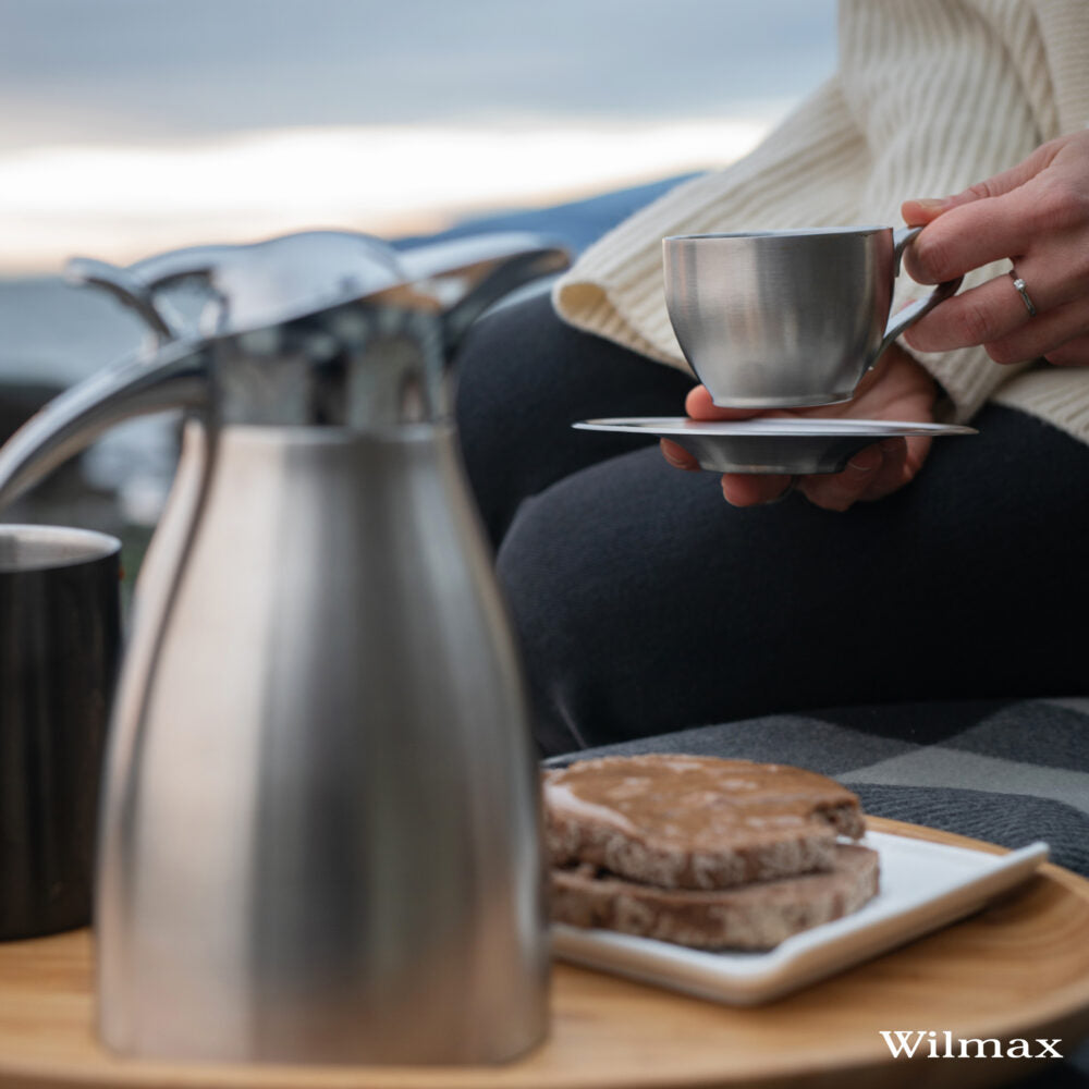 Wilmax Thermoskan 1000 ml RVS Zilver WL-511020115/A