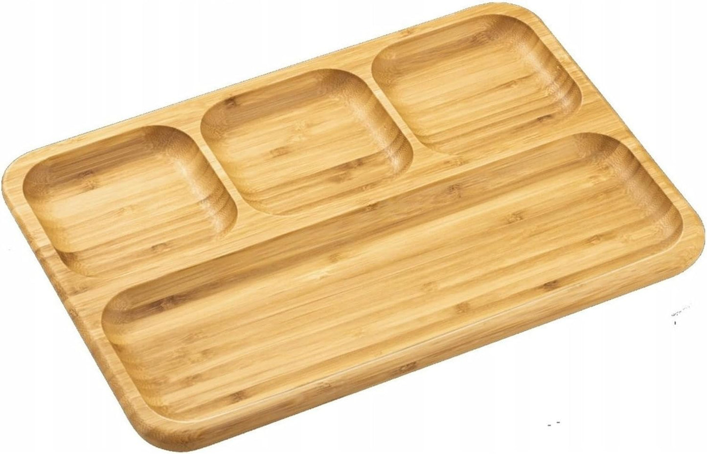 Wilmax England Bamboe Serveerplank 3 Vakken 33x23 cm Natuur