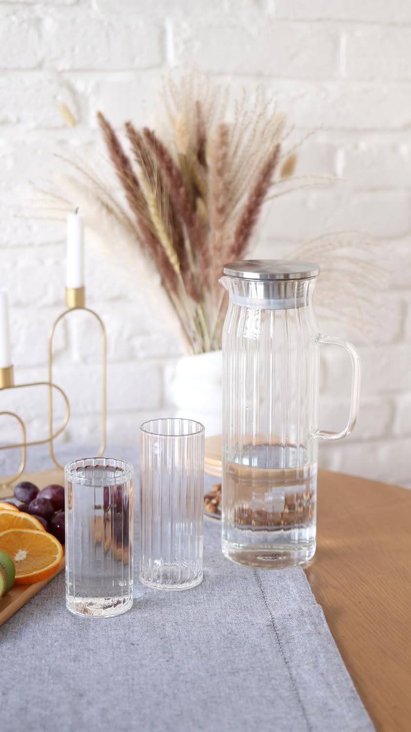 Wilmax Gläser- & Karaffen-Set, 6 Gläser & 1 Karaffe, WL-888220/A-888626/A6