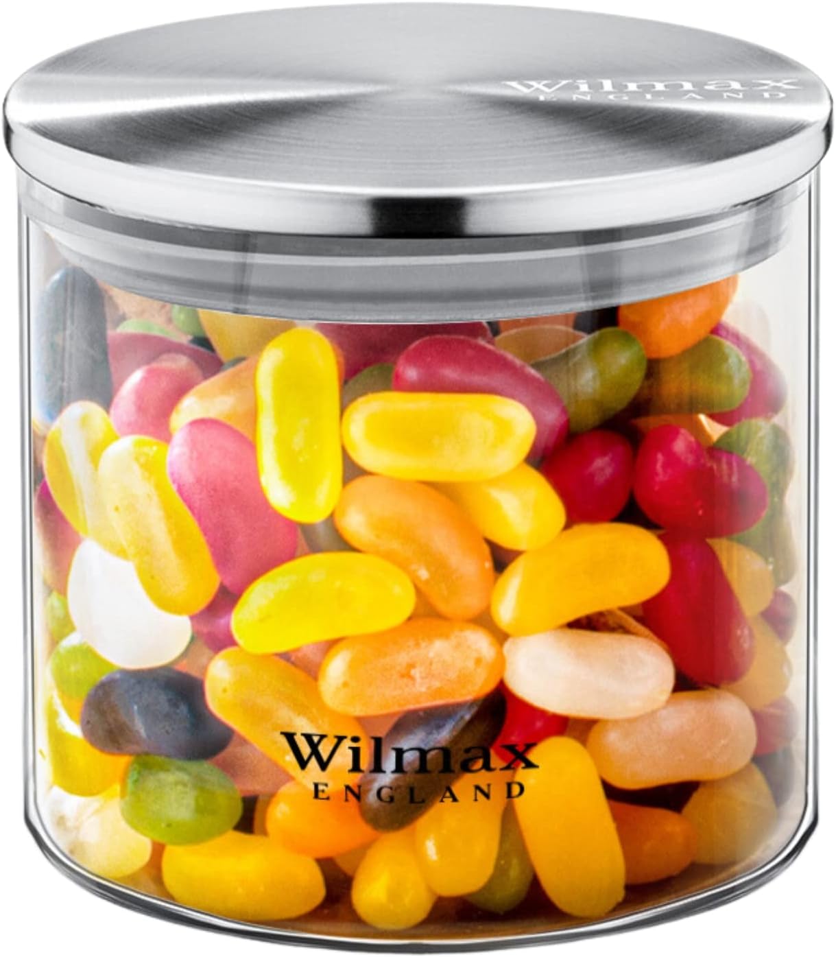 Wilmax England: 3x Voorraadpot 600ml RVS deksel WL-888512/A3