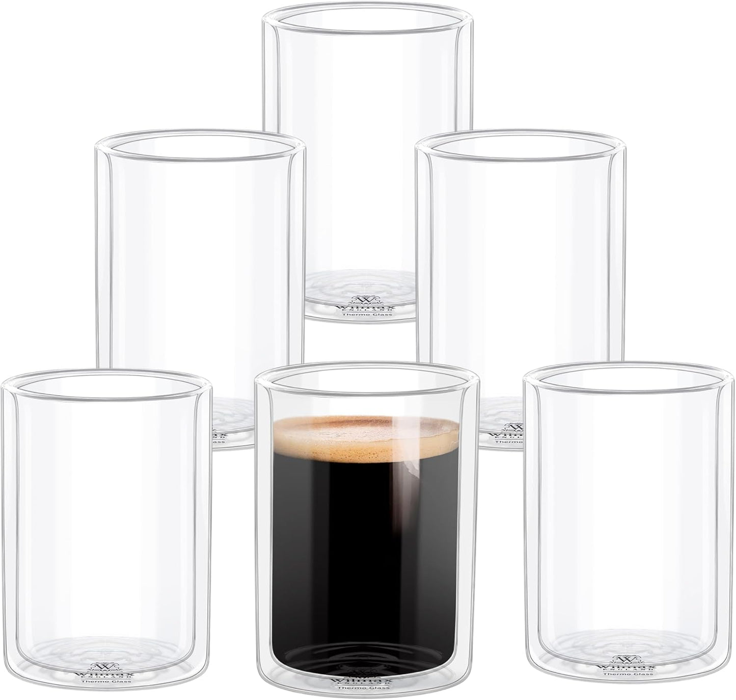 Wilmax Doppelwandiges Thermoglas 300 ml – 6er Set – WL-888784/A6