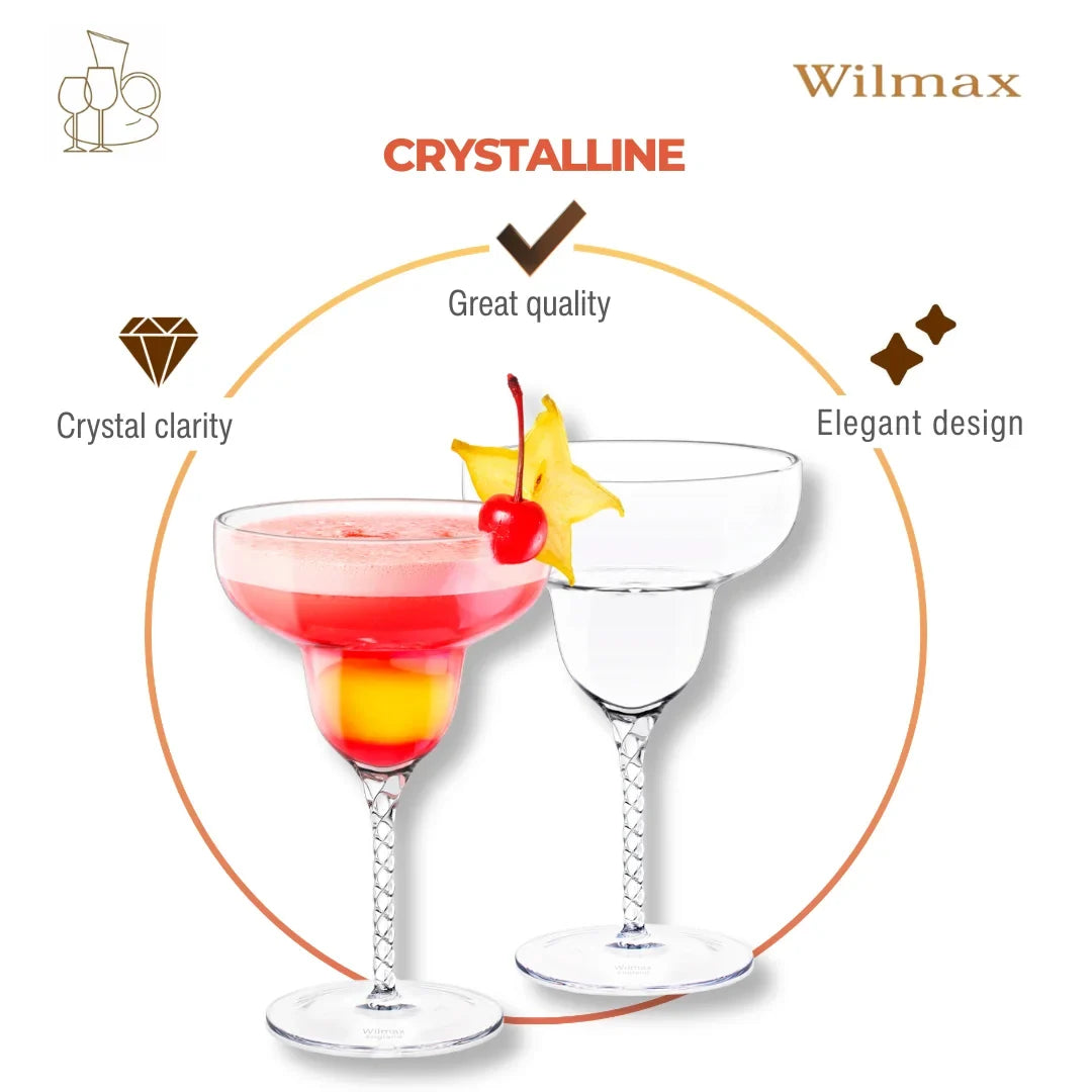 Wilmax Margaritaglas 250ml Kristalglas 2-pack