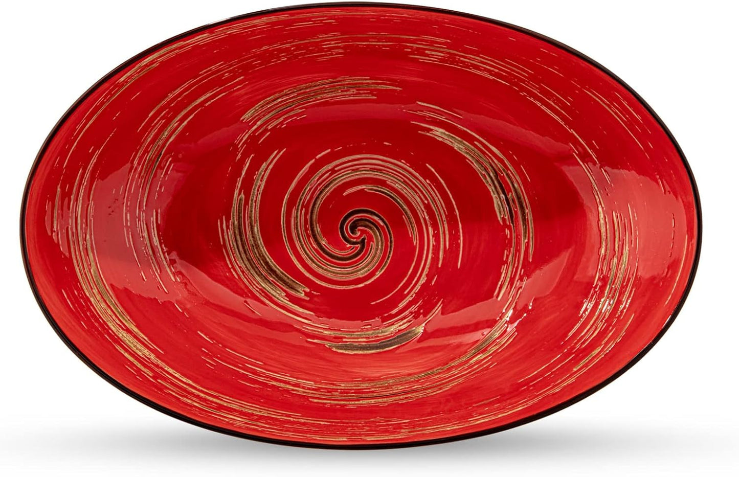 Wilmax England Oval Dish Red Porcelain 25 cm (2x)
