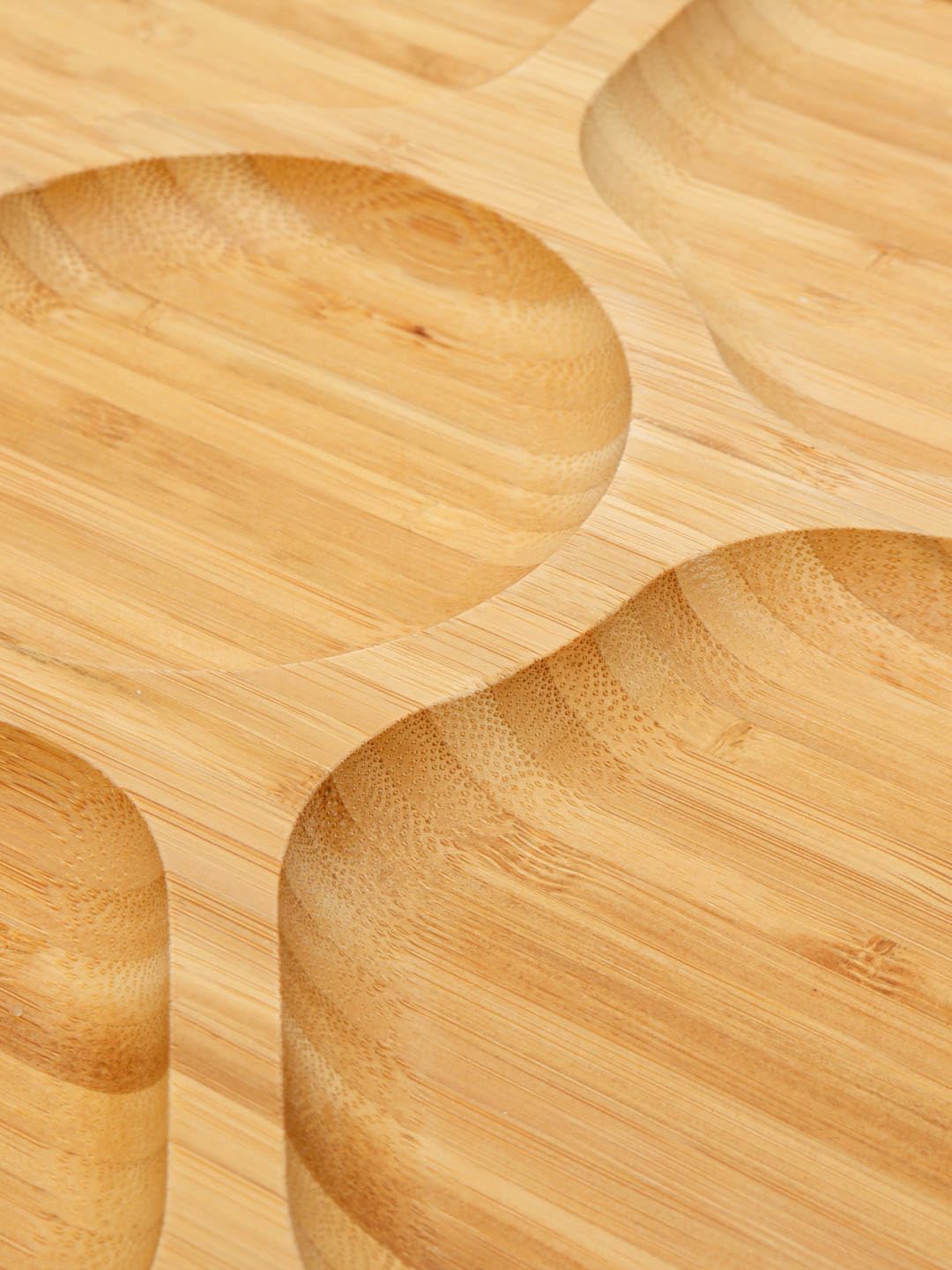 Wilmax Runde Geteilte Bambusplatte, 38 cm, WL-771228/A