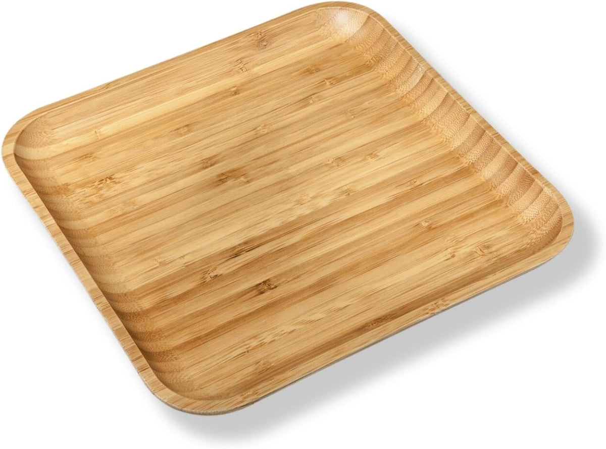 Wilmax Bamboe Bord 25,5x25,5 cm Natuur