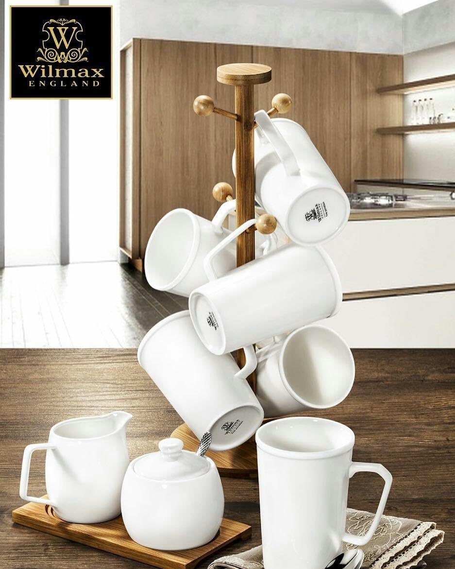 Wilmax England Beker 400 ml Wit Porselein Olivia WL-993086/A
