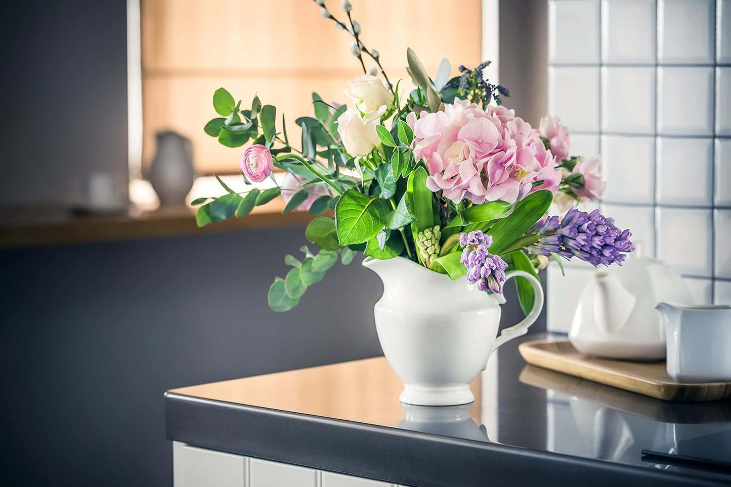 Wilmax Porseleinen kan 1,7 l wit WL-995031/1C