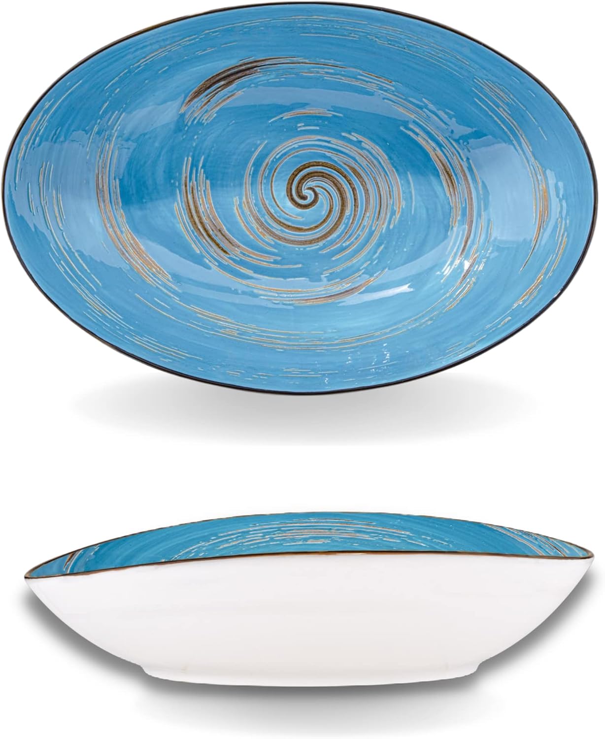 Wilmax England Oval Dish 30cm Blue Porcelain WL-669641/A