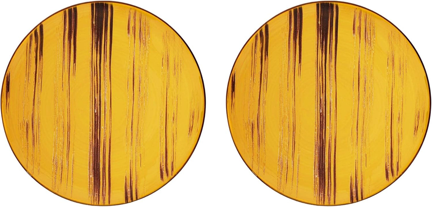 Wilmax Rundteller Set, 2-teilig, Gelb, 28 cm WL-668416/A2