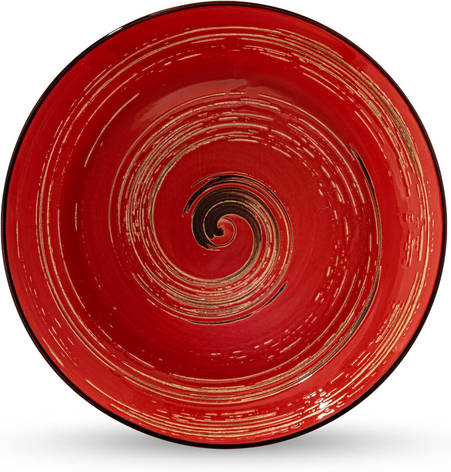 Wilmax Tiefer Porzellanteller Rot, 25,5 cm, 350 ml – WL-669227/A