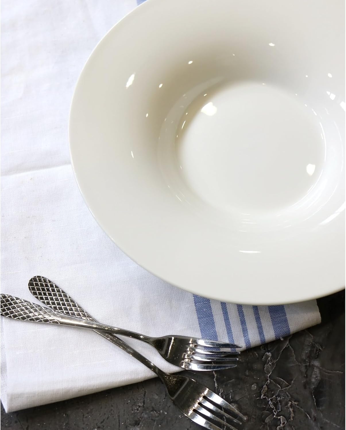 Wilmax Teller 30.5 cm aus Porzellan, oval, vielseitig – WL-991274/A