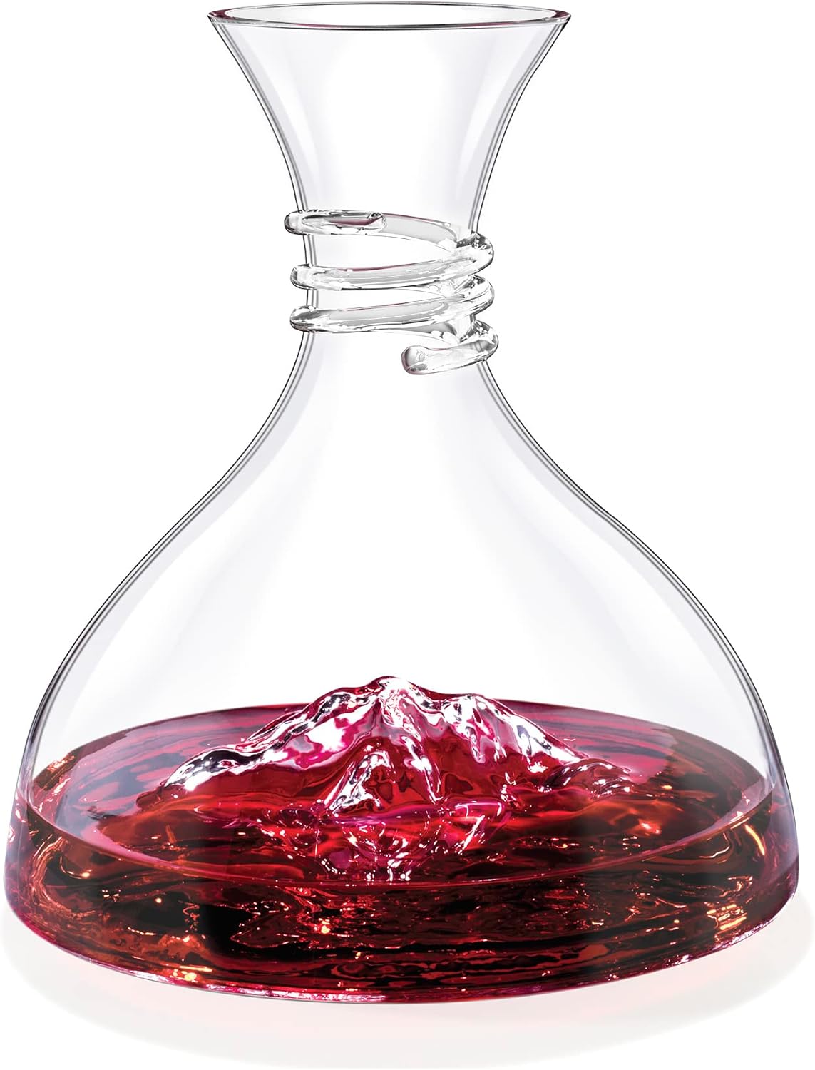 Wilmax Dekanter, 1500 ml, mundgeblasen, elegantes Design, WL-888368/1C