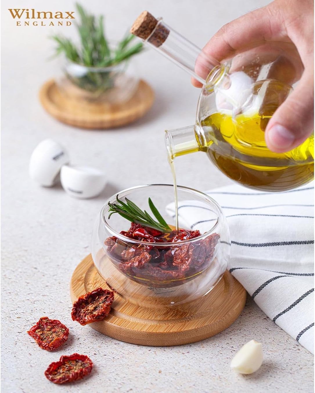 Wilmax Öl-/Essigflasche 300/60 ml Glas WL-888954/A