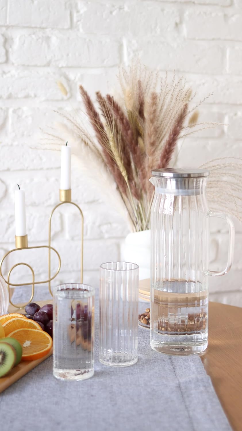 Wilmax Gläser- & Karaffen-Set, 6 Gläser & 1 Karaffe, WL-888220/A-888625/A6