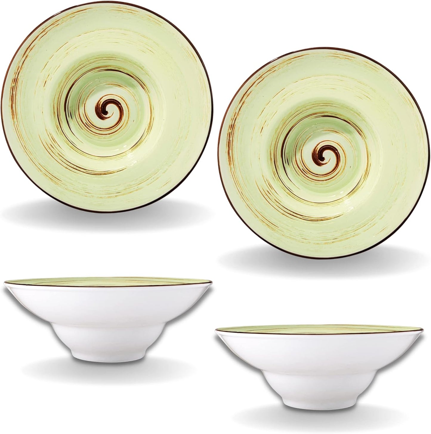 Wilmax England Deep Plate Pistachio Porcelain 22.5 cm 2 pc.