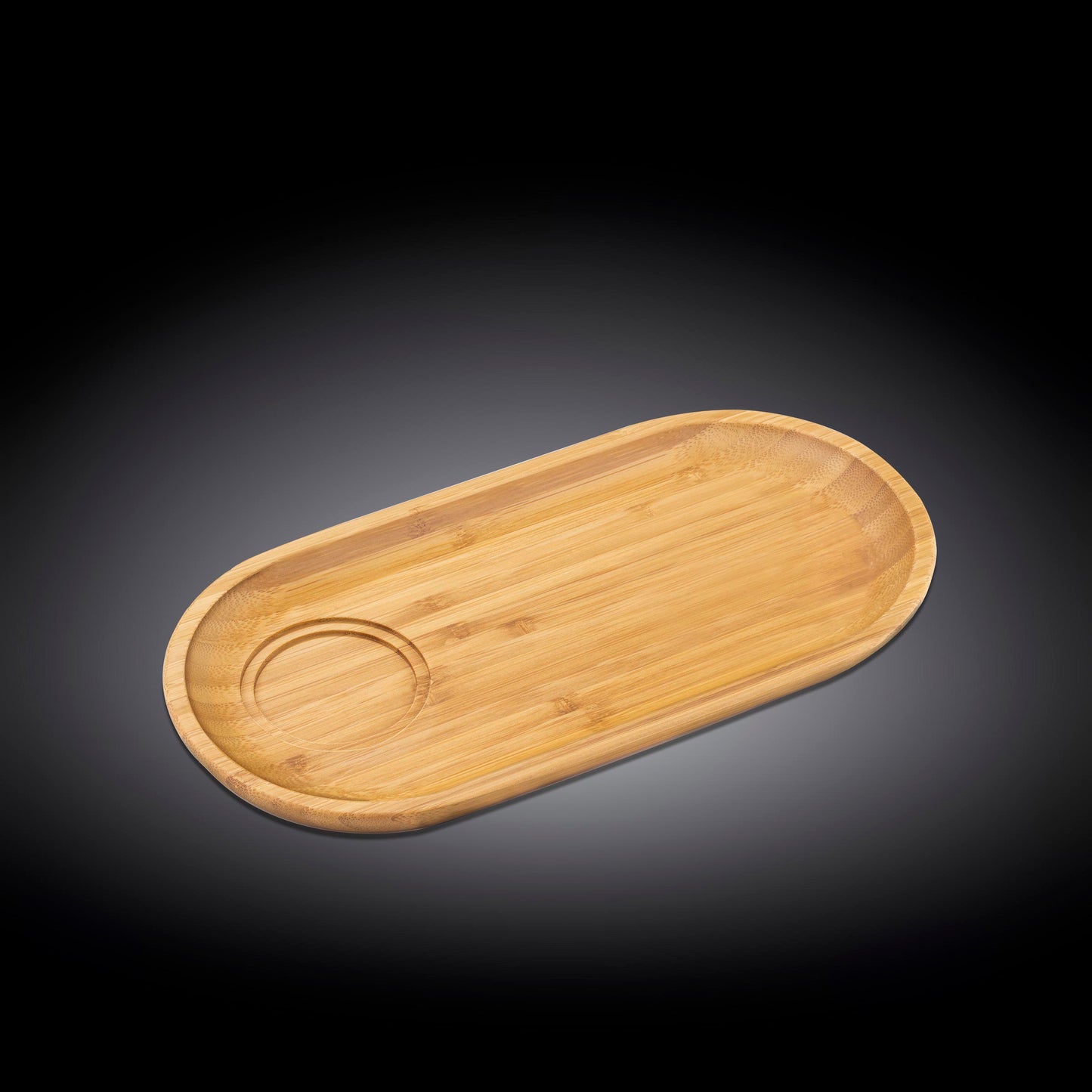 Wilmax Bambus Unterteller, Kapsel-Form, 30,5 x 15 cm – WL-771119/A