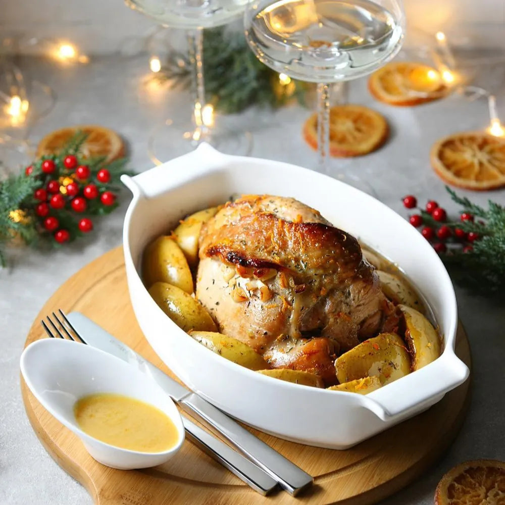 Wilmax England Ovenschaal met handvatten Porselein Wit