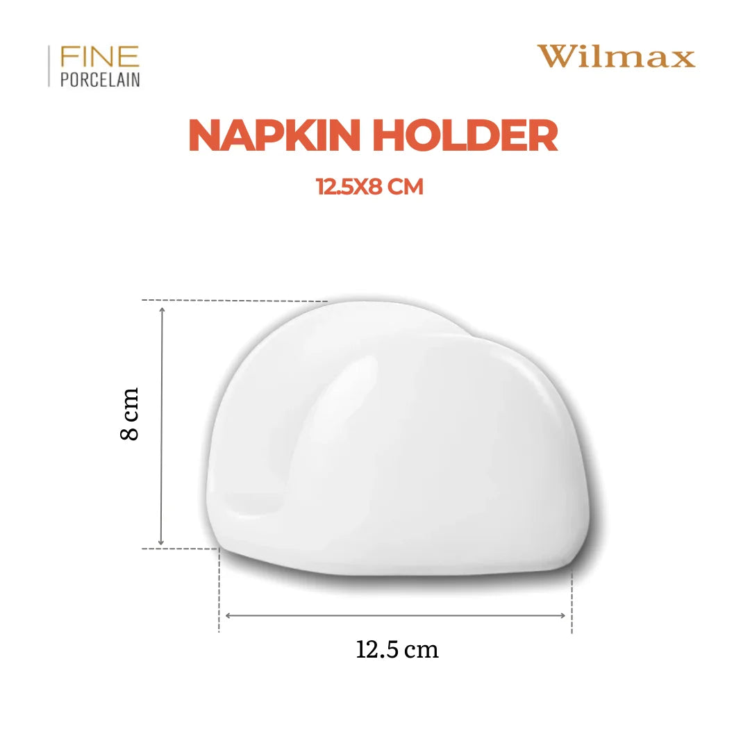 Wilmax England Servethouder 11x8 cm Porselein Wit