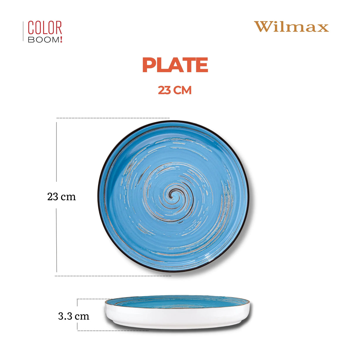 Wilmax England Bord 23 cm Blauw Porselein