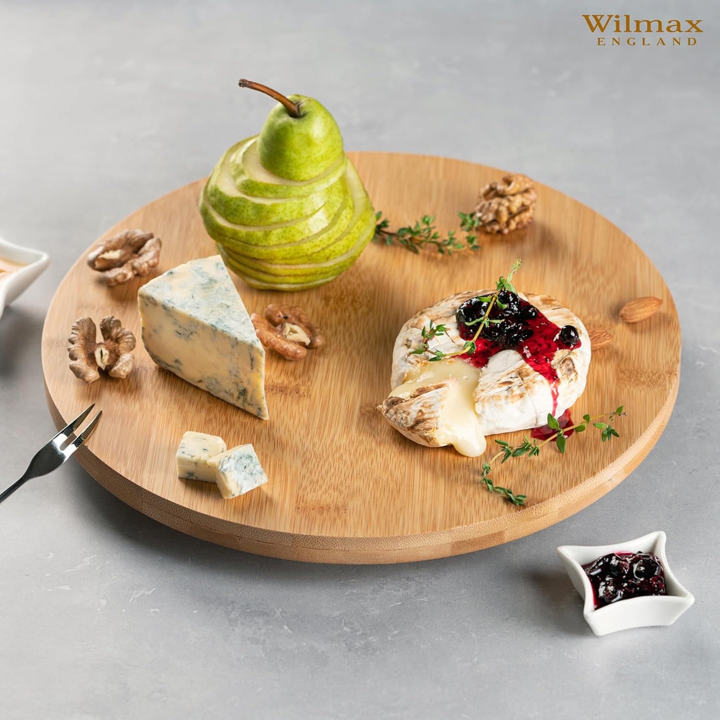Wilmax Bamboe Draaiplateau 33 cm Natuur WL-771080/A