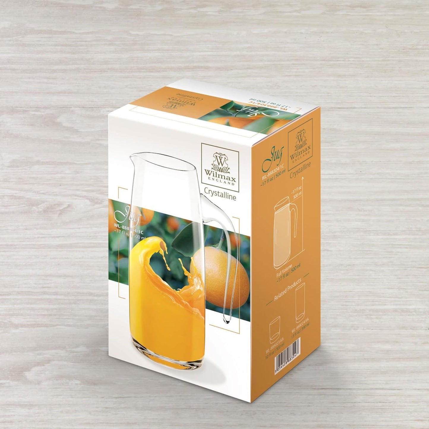 Wilmax Glaskrug Crystalline Kollektion, 500 ml WL-888304/1C