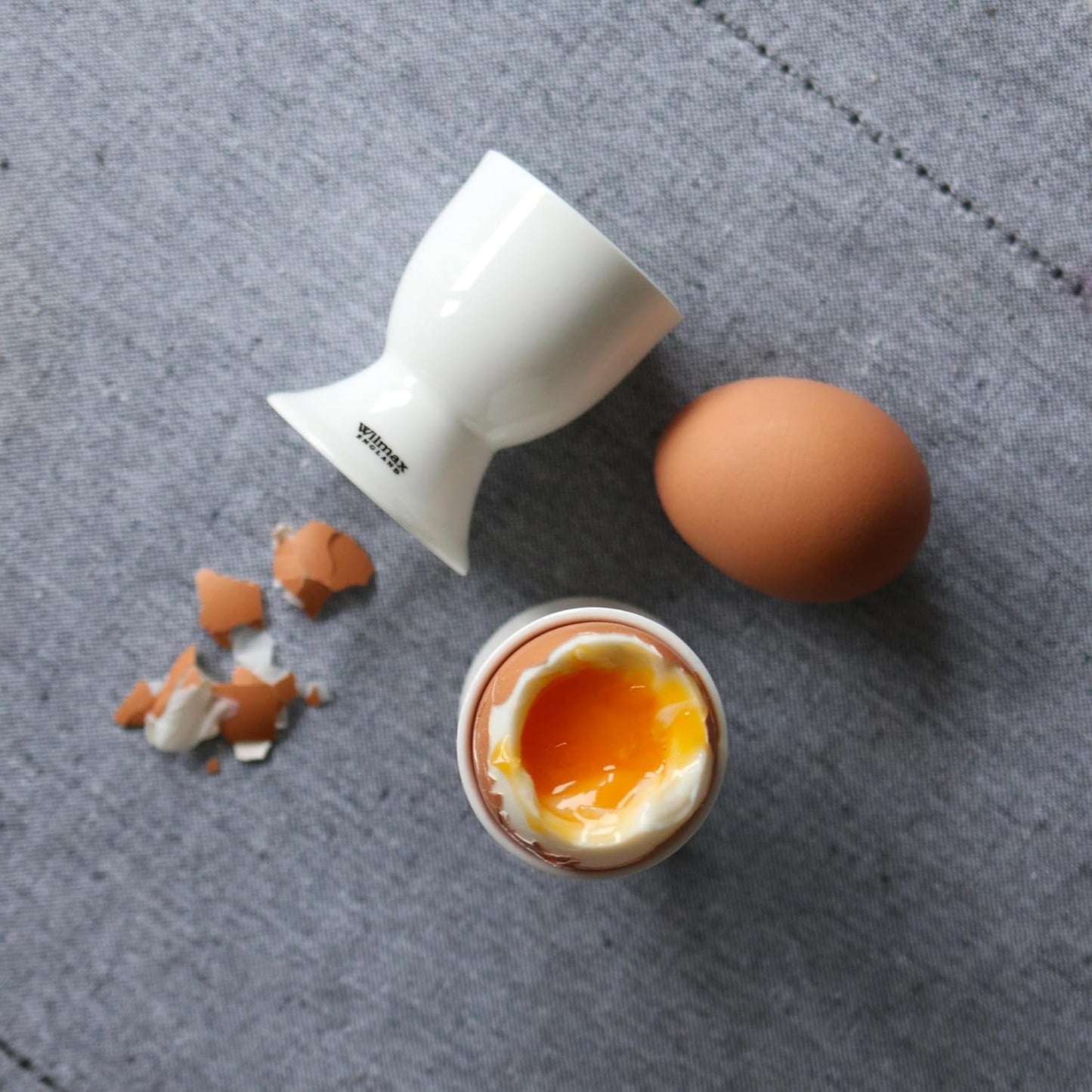 Wilmax Eierbecher aus Porzellan, 5 x 6,5 cm, Artikel WL-996127/A