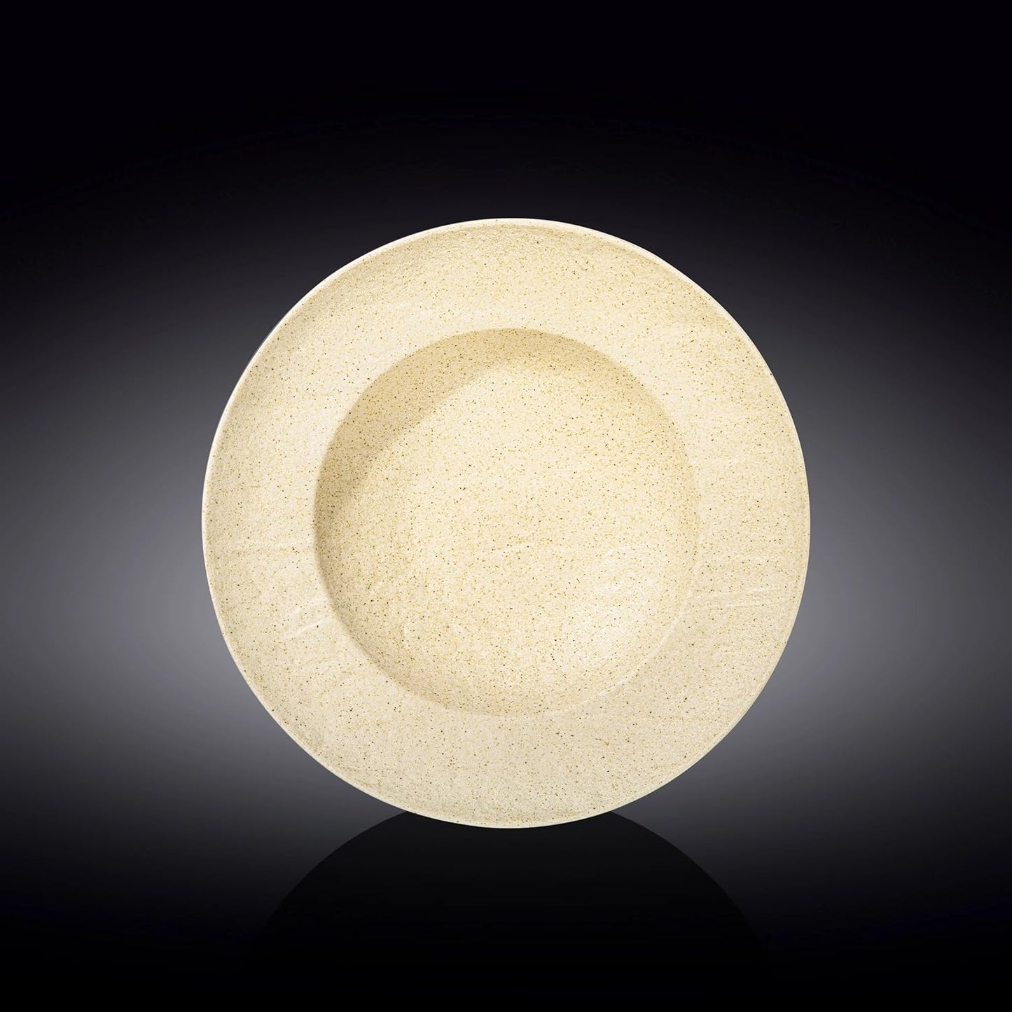 Wilmax England Deep Plate Sand Porcelain 25.5 cm Set of 2