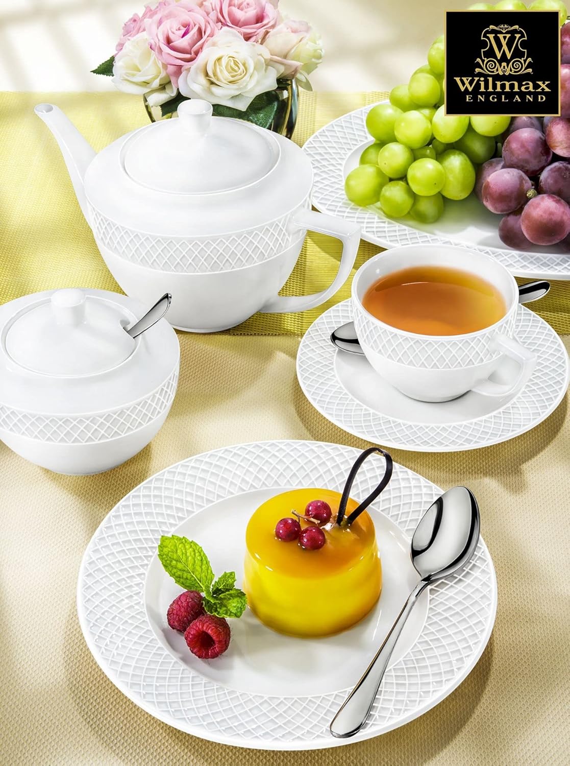 Wilmax Cappuccino set 170 ml Wit Porselein 6-delig