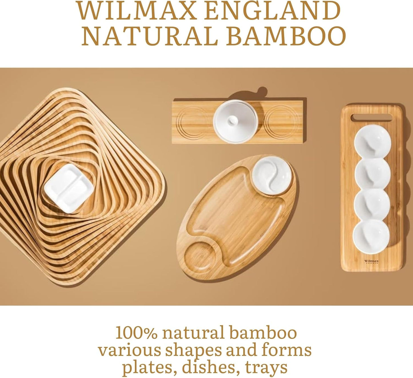 Wilmax Quadrat Scale from Bambus 22 x 22 cm WL-771220/A