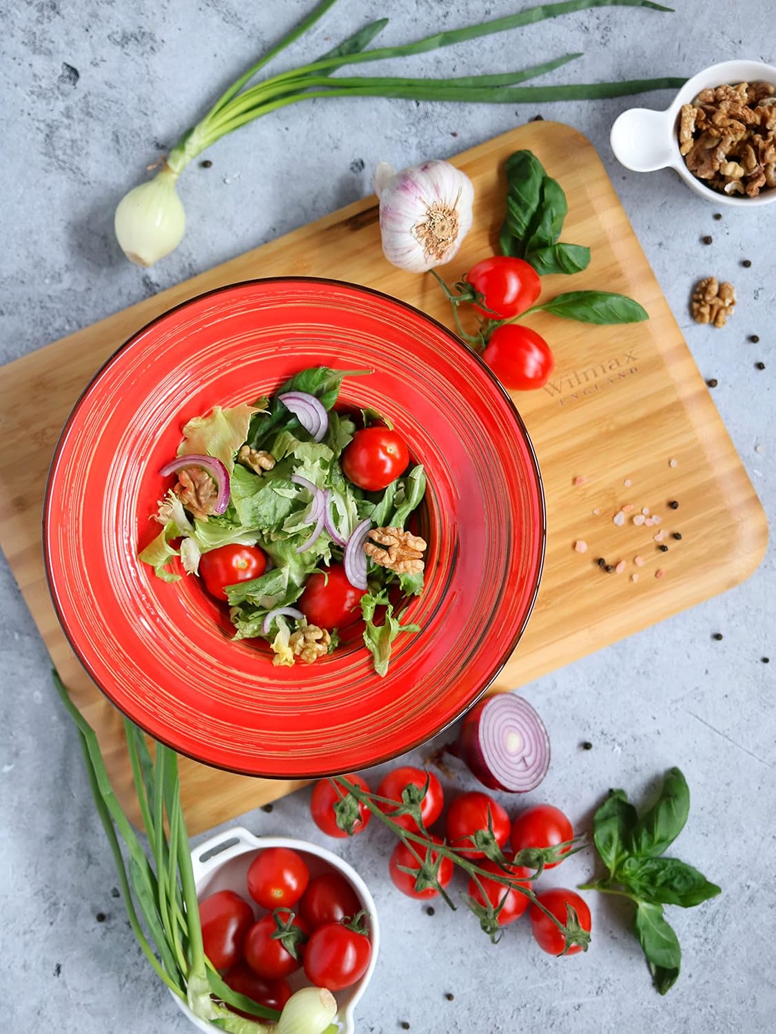 Wilmax Deep Plate 22.5 cm Red Porcelain WL-669223/A