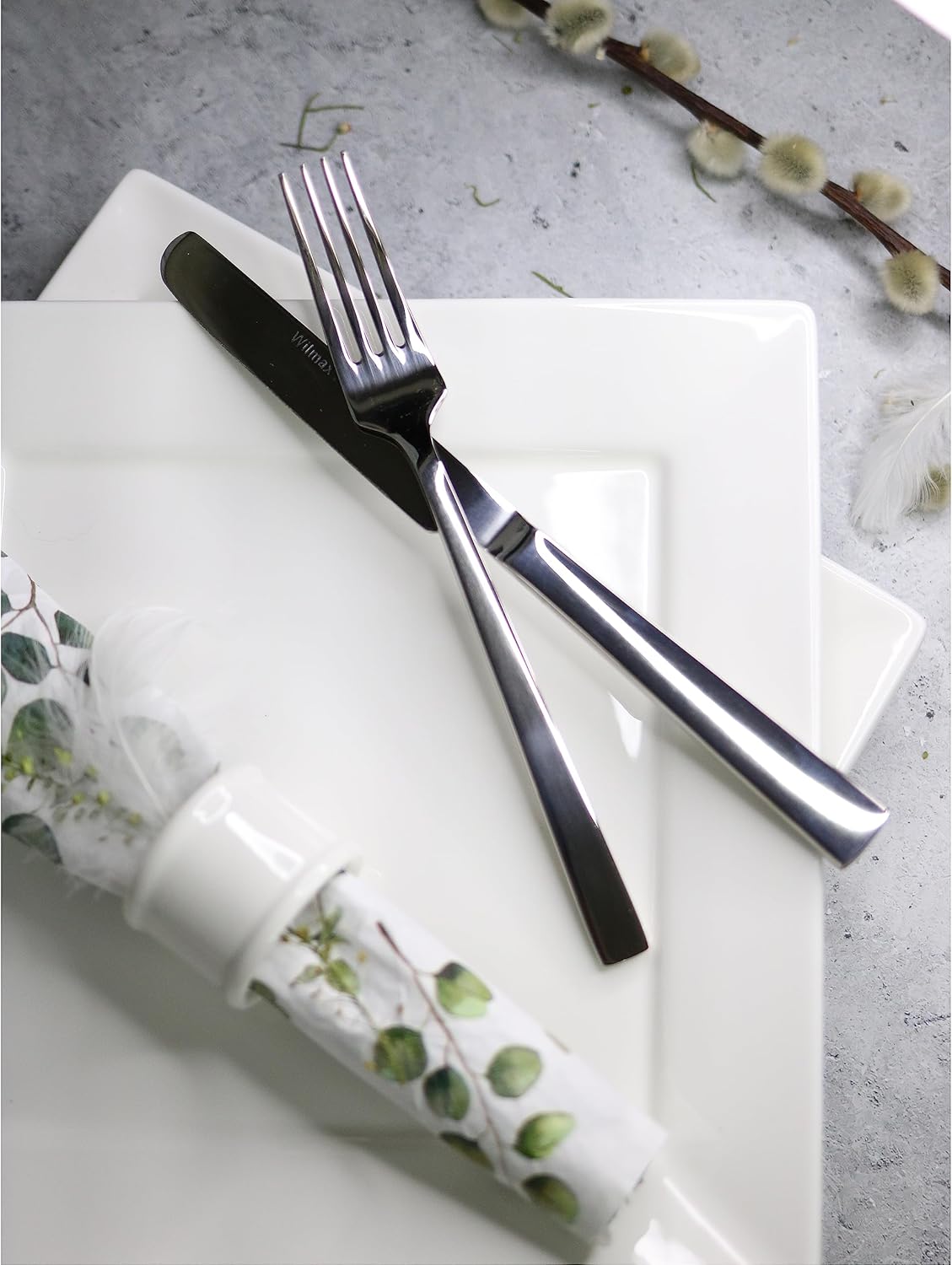 Wilmax Dinner Knife 23 cm aus Edelstahl, elegantes Tafelmesser – WL-999301/A