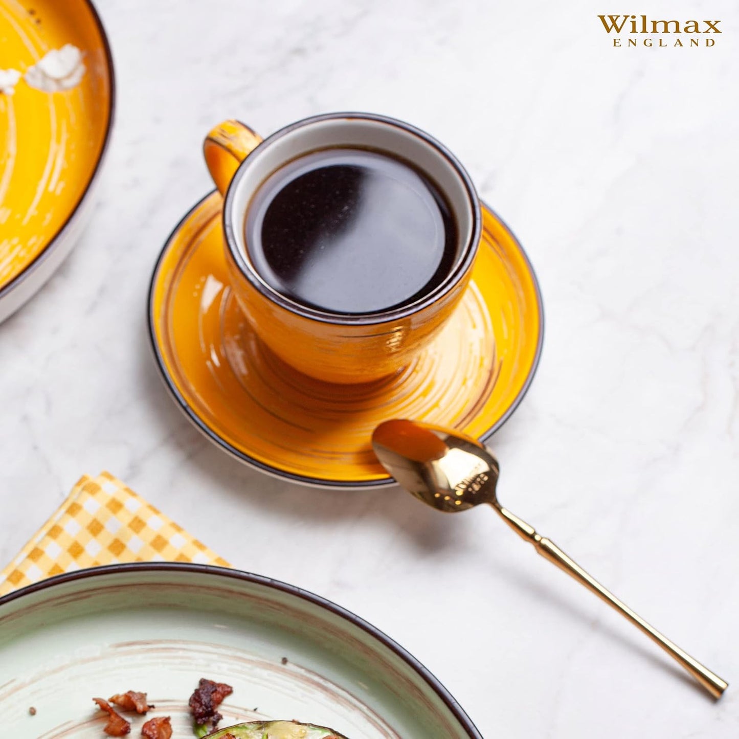 Wilmax Saucer 15 cm Yellow Porcelain WL-669436/B