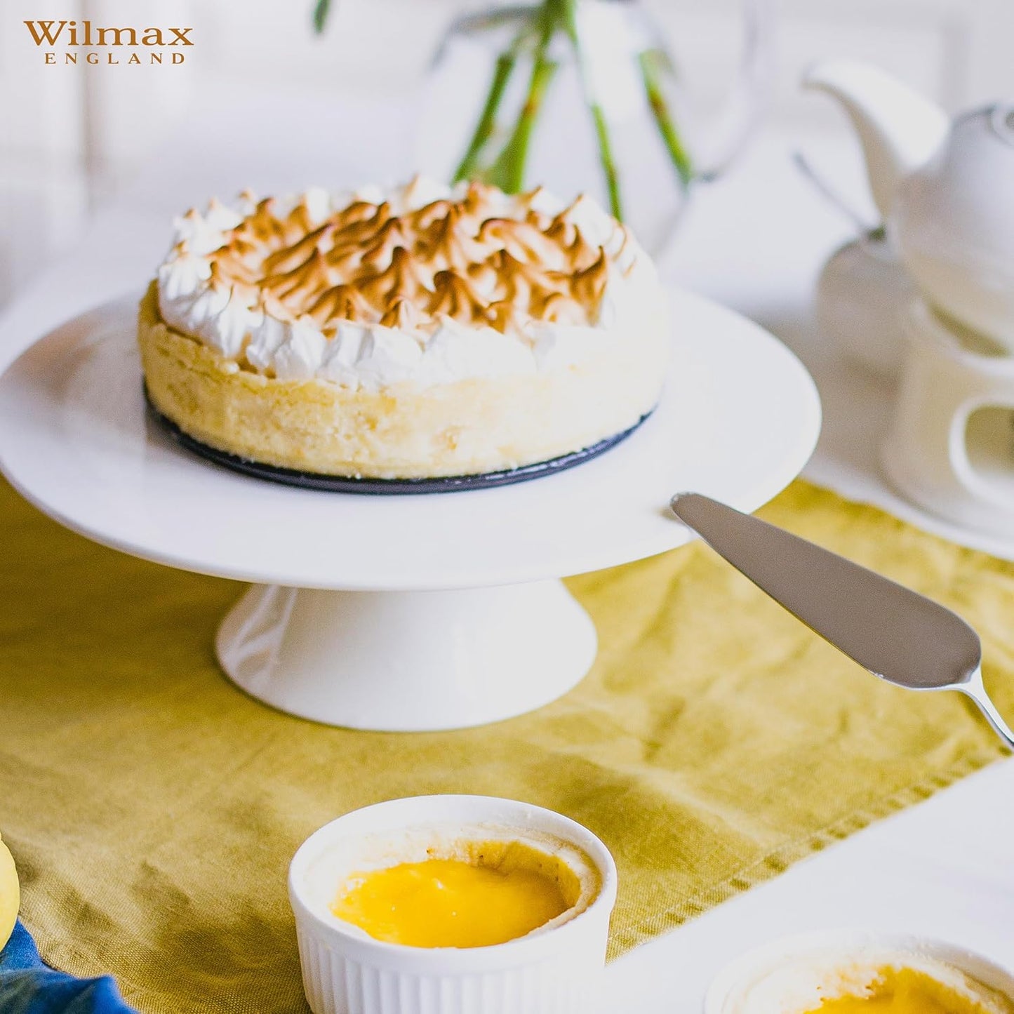 Wilmax Porzellan Kuchenständer, Weiß, 25 cm – WL-996128/A