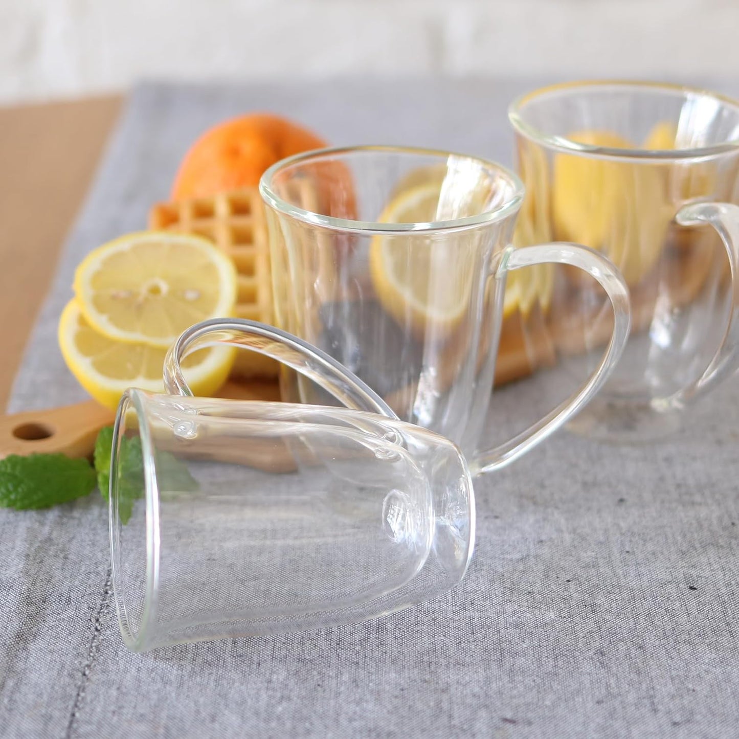 Wilmax Dubbelwandige Mok 400 ml Borosilicaatglas 2x WL-888727/A2