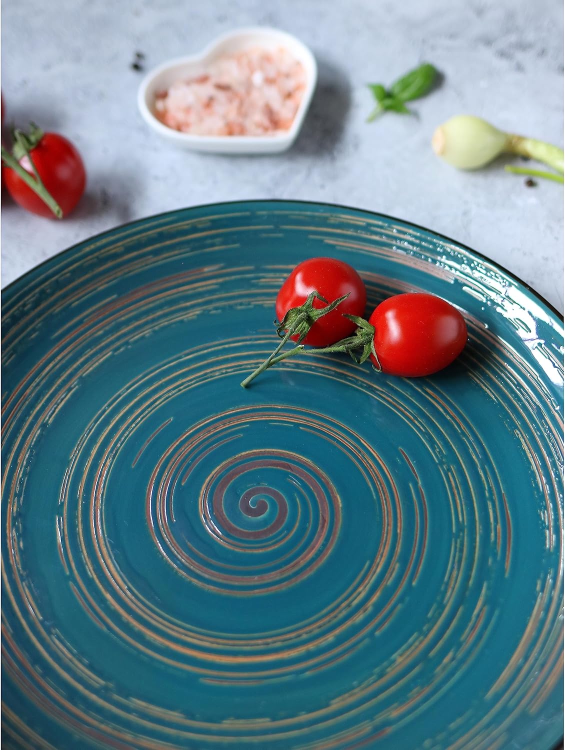 Wilmax Runder Teller, 20.5 cm, Porzellan, Grün, WL-669512/A