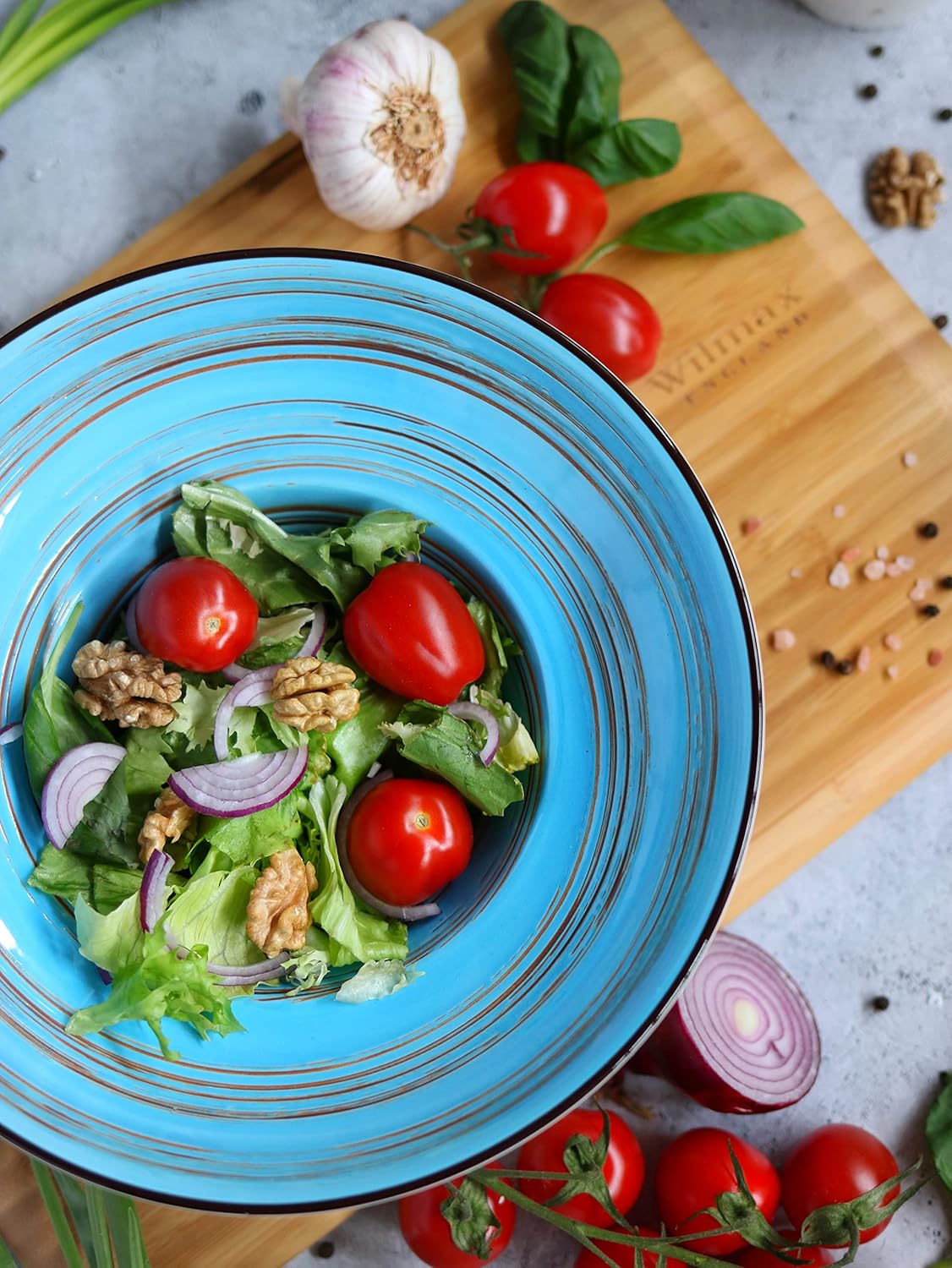 Wilmax Tiefe Porzellanplatte, 22,5 cm, 1100 ml, 2er Set, WL-669623/A2